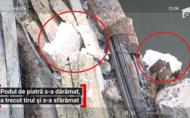 Szigetelőanyaggal helyettesítették a betont az összeomlott Neamț megyei híd építésekor