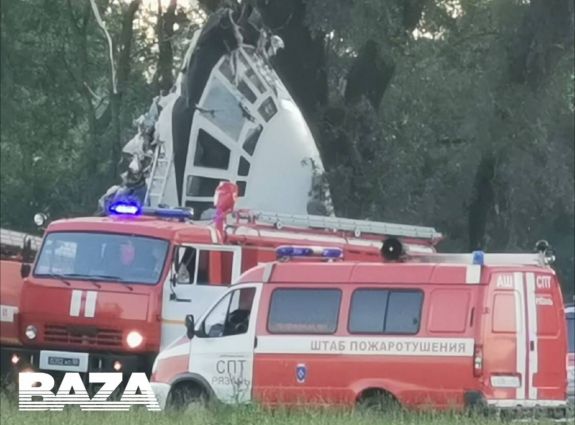 Lezuhant egy Il-76-os katonai szállítógép Rjazanyban