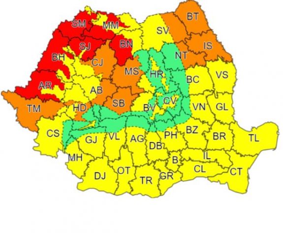 Arad megyében hőségriadót és részleges kamionstopot rendeltek el