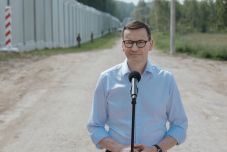 Felépült az acélkerítés a lengyel-fehérorosz határon