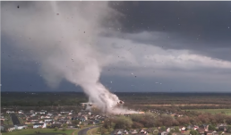  Labda nagyságú jégeső pusztított a tornádó után (VIDEÓ)