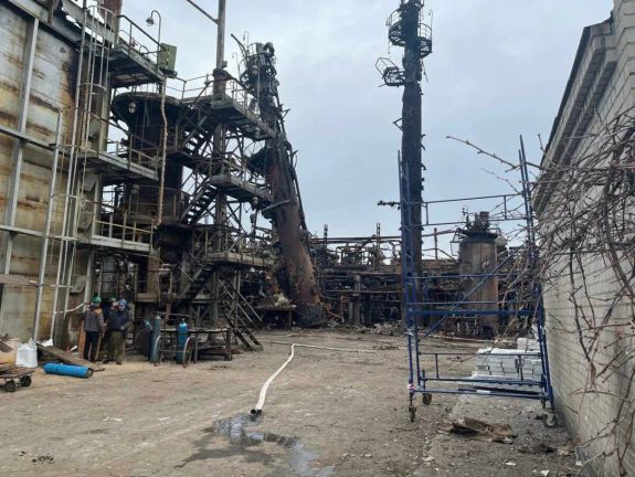 A kremencsuki olajfinomító elleni támadásról számolt be az orosz katonai szóvivő