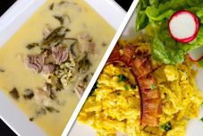 Sóskaleves marhahússal, bulgurral és tavaszi tojásos nokedli a hétvégére