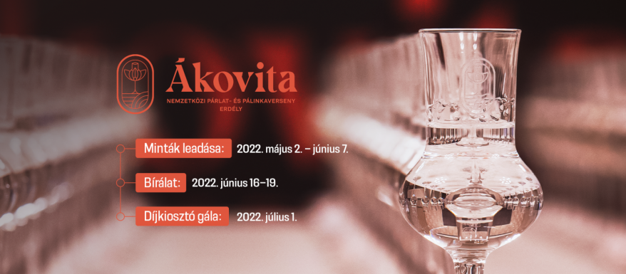 Lehet jelentkezni az Ákovita Nemzetközi Párlat- és Pálinkaversenyre