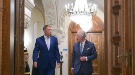 Klaus Iohannis a hivatalában fogadta a brit trónörököst