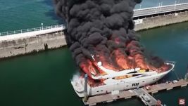 Tűzgolyóként lángolt, majd elsüllyedt a többmillió fontot érő jacht