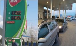 FRISSÍTVE – Pánik a benzinkutakon: van, ahol már most 11 lej az üzemanyag literje