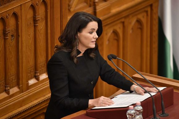 Novák Katalint megválasztotta köztársasági elnöknek a magyar parlament