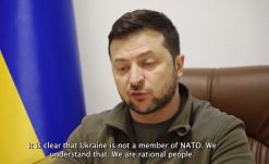 Zelenszkij szerint nem lesz Ukrajna a NATO tagja