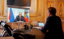 Macron szerint jelenleg nem lehetséges humanitárius akció Mariupolban