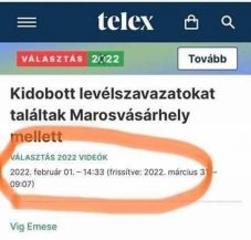 Ez itt a kérdés: a kidobott szavazólapokról szóló cikkét már február elsején megírta a Telex?