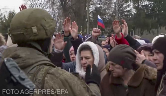 Ukrán vezérkar: három luhanszki település teljes lakosságát ki akarják telepíteni az oroszok