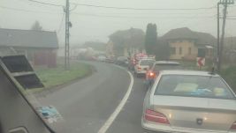 Maros megye: baleset miatt áll a forgalom Lőrincfalva kijáratánál