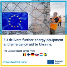 Az EU energetikai berendezéseket és segélyt szállít Ukrajnának