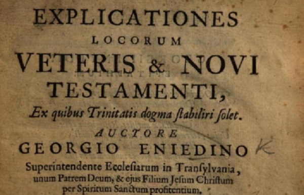 Emlékünnepség a 16. század legnagyobb magyar filozófusa, Enyedi György püspök tiszteletére