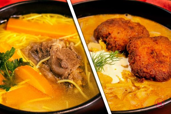 Orjaleves és kelkáposztafőzelék fasírttal a hétvégére