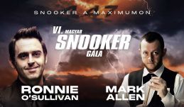 Budapestre látogat a hétszeres sznúker-világbajnok Ronnie O'Sullivan 