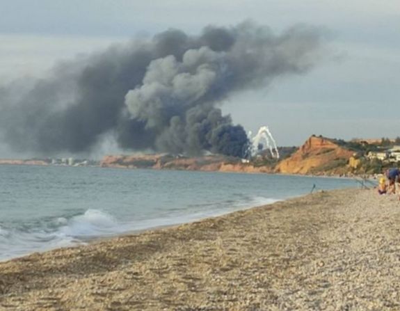 Felrobbant egy repülő a Krím félszigeten levő orosz támaszponton