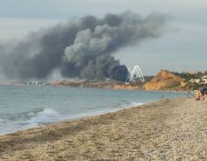 Felrobbant egy repülő a Krím félszigeten levő orosz támaszponton