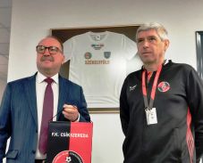 Az FK Csíkszeredához látogatott Németh Zsolt