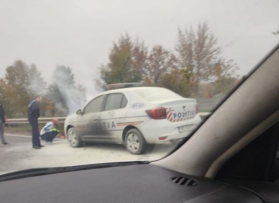 Úgy javították meg a rendőrautót, hogy miután elhozták a szervizből, kigyulladt
