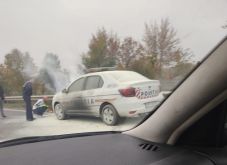 Úgy javították meg a rendőrautót, hogy miután elhozták a szervizből, kigyulladt