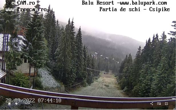 Az éjszaka bekacsintott a tél Hargita megyébe is