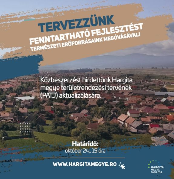 Aktualizálnák Hargita megye területrendezési tervét, várják az ajánlatokat