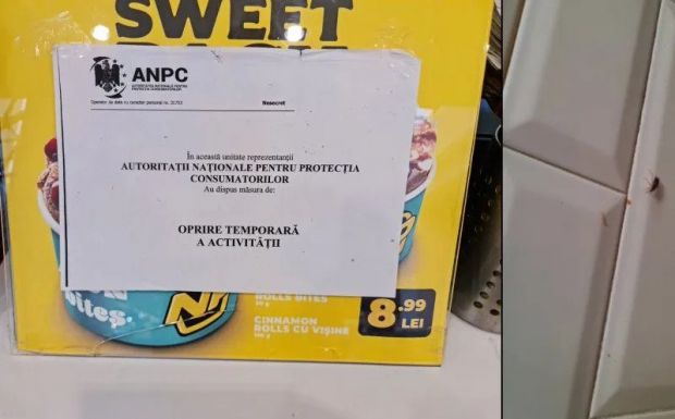 Lejárt szavatosságú termékeket és csótányokat találtak a kolozsvári Iulius Mallban