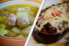 Örmény tökleves és töltött padlizsán a hétvégére