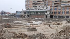 Középkori szerzetesek földi maradványaira bukkantak a tervezett parkolóház helyén