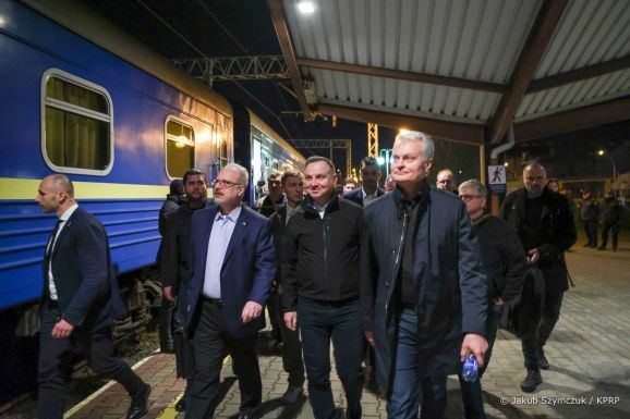 Kijevbe utazott a lengyel államfő és a három balti állam elnöke
