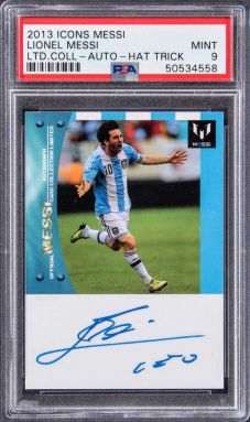 Több mint félmillió dollárért kelt el egy Messi-kártya