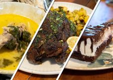 Salátaboglárka leves bárányhússal, egészben sült báránycomb, áfonyalekváros Túró Rudi torta húsvétra