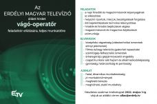 Vágó-operatőrt keres az Erdélyi Magyar Televízió