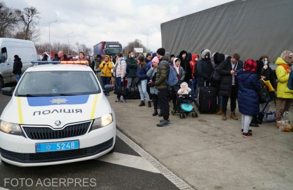 Több mint 7500 ukrán állampolgár érkezett Romániába szerdán