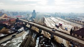 Jövő kedden lezárják a csíkszeredai vasúti felüljárót a forgalom elől