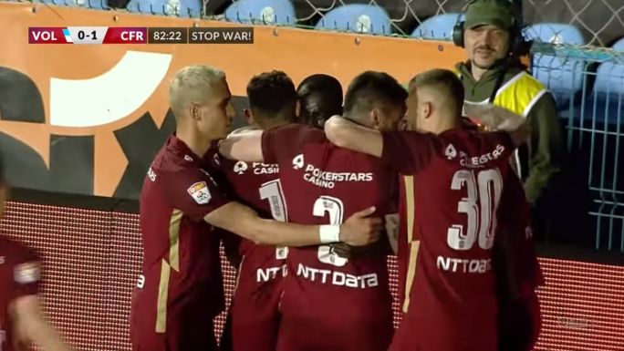 FRISSÍTVE – Liga 1: a Kolozsvári CFR vért izzadt a győzelemért Voluntari-ban