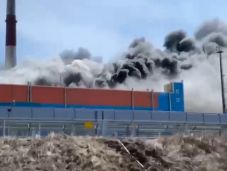 Tűz pusztított el egy oroszországi erőművet