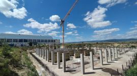 Látványos fázisához érkezett a kézdivásárhelyi uszoda építése