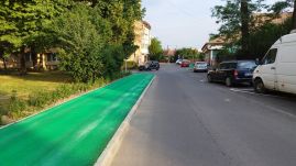 Egyre több a bicikliút Kézdivásárhelyen