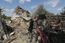 Orosz rakétacsapás Kijev környékén, sérültek is vannak