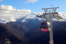 Használaton kívül a 2000 méteres magasságba vezető felvonó a Bucsecs-hegységben