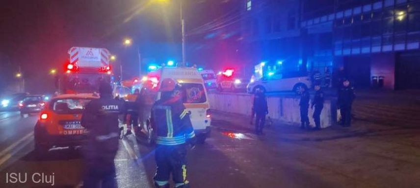 Kigyulladt egy kolozsvári magánkórház, 29 személyt kellett evakuálni