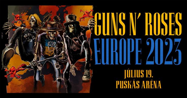 Budapesten és Bukarestben is fellép idén nyáron a Guns n' Roses