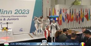Románia női kardválogatottja legyőzte Magyarország csapatát a korosztályos Európa-bajnokság döntőjében