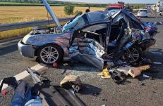 Láncbaleset az A6-os autópályán – torlódás alakult ki