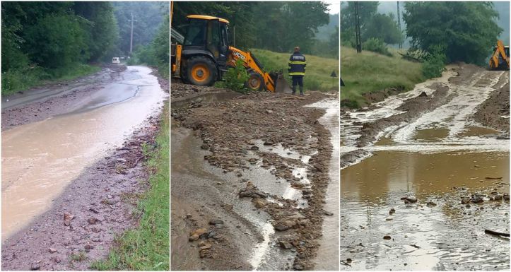 Kétszáz turista rekedt Herkulesfürdő és Petrozsény között, miután az utat elöntötte a víz