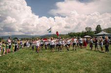 Célba értek az Egy vérből vagyunk jótékonysági futás résztvevői Gyergyószárhegyen