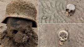 Koponyákra és világháborús egyenruhára bukkantak az apadó Nova Kahovka-i víztározónál